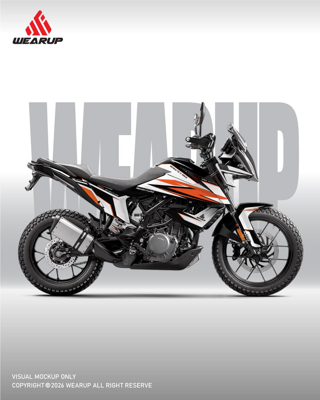 KTM ADVENTURE GEN 1 VELOCITY GRAPHICS STICKER KIT